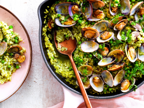 Groene Rijstschotel Met Erwtjes En Schelpjes Libelle Lekker