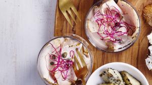 Vitello tonnato in glaasjes