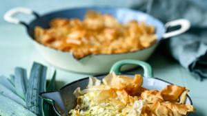 Griekse preitaart met filodeeg