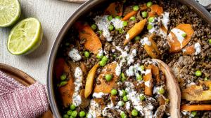 Oosterse linzenstoofpot