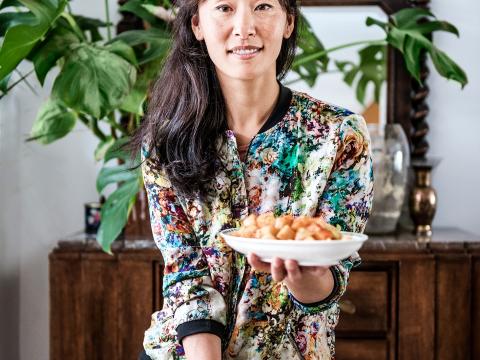 Kimchi van koolrabi van de Koreaanse Ae Jin