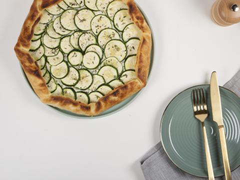 Courgette galette