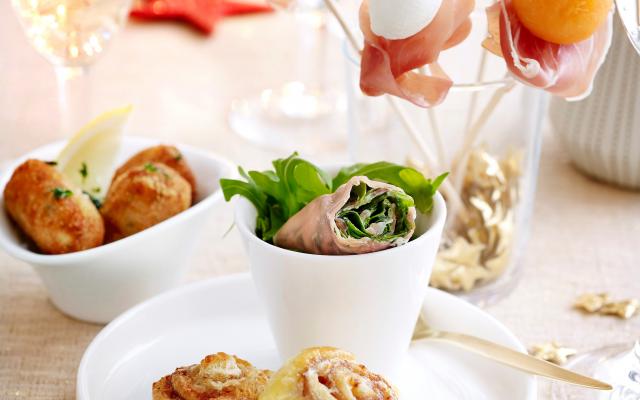 Roulades de jambon à la ricotta et à la roquette