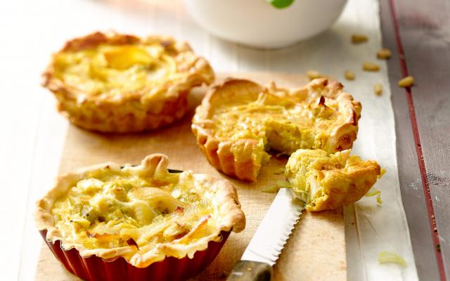 Quiche aux poireaux et à l'elbot fumé