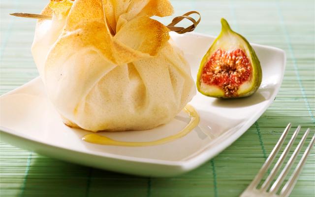 Brick au fromage poires et figues