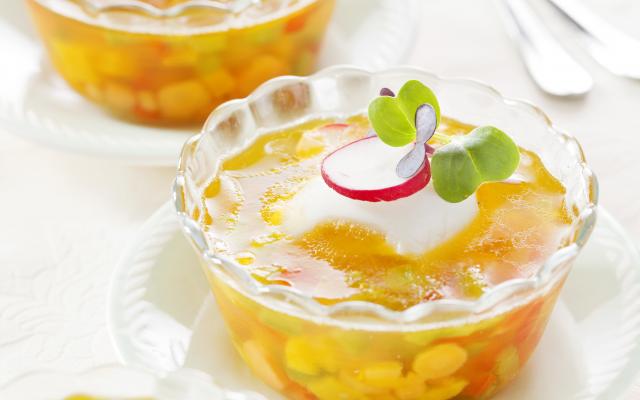 Oeufs mollets en gelée