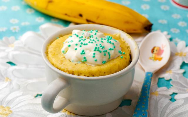 Mug cake à la banane