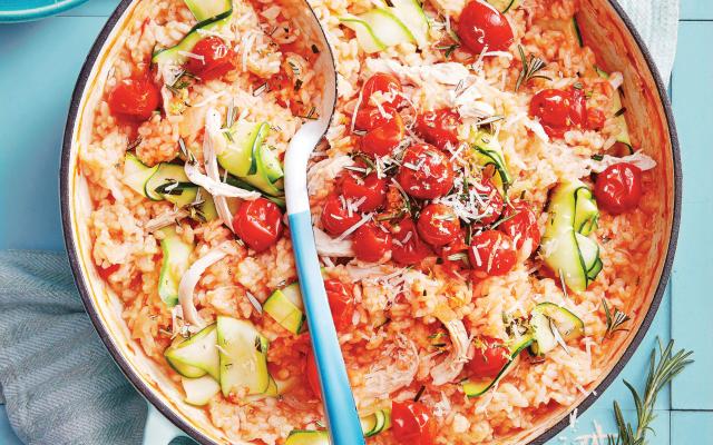 Risotto de tomates, gremolata