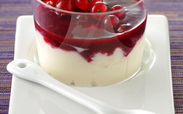 Panna cotta aux groseilles