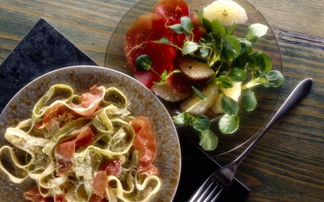 Tagliatelles à la pancetta