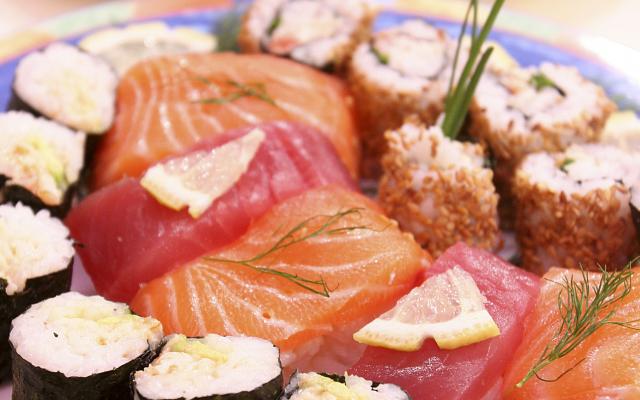 Sashimis de saumon à l'aneth