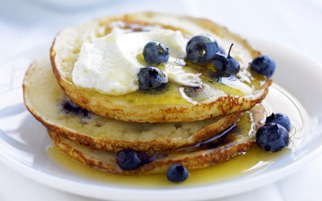 Pancakes aux myrtilles