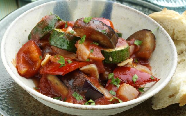 Carbonnades en ratatouille