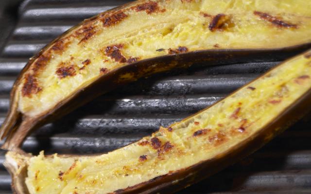 Jambon à la banane et au barbecue