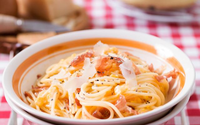 Spaghettis carbonara à la pancetta