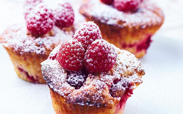 Muffins aux framboises