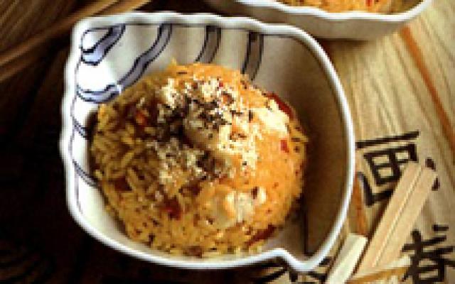 Filets de lotte au riz et au safran