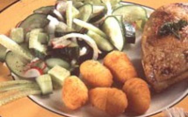 Salade de concombre et radis