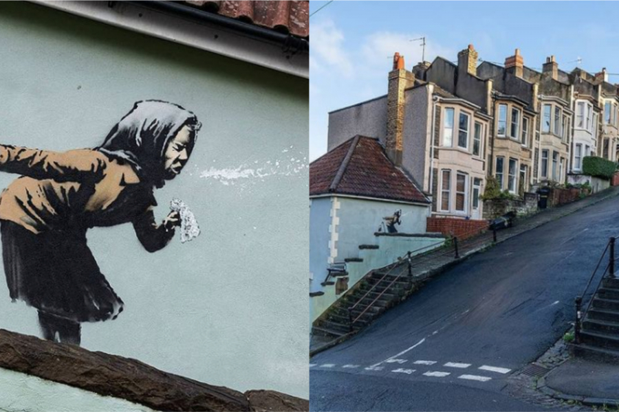 Banksy D Voile Une Nouvelle Oeuvre Dans Un Quartier Tranquille De Bristol