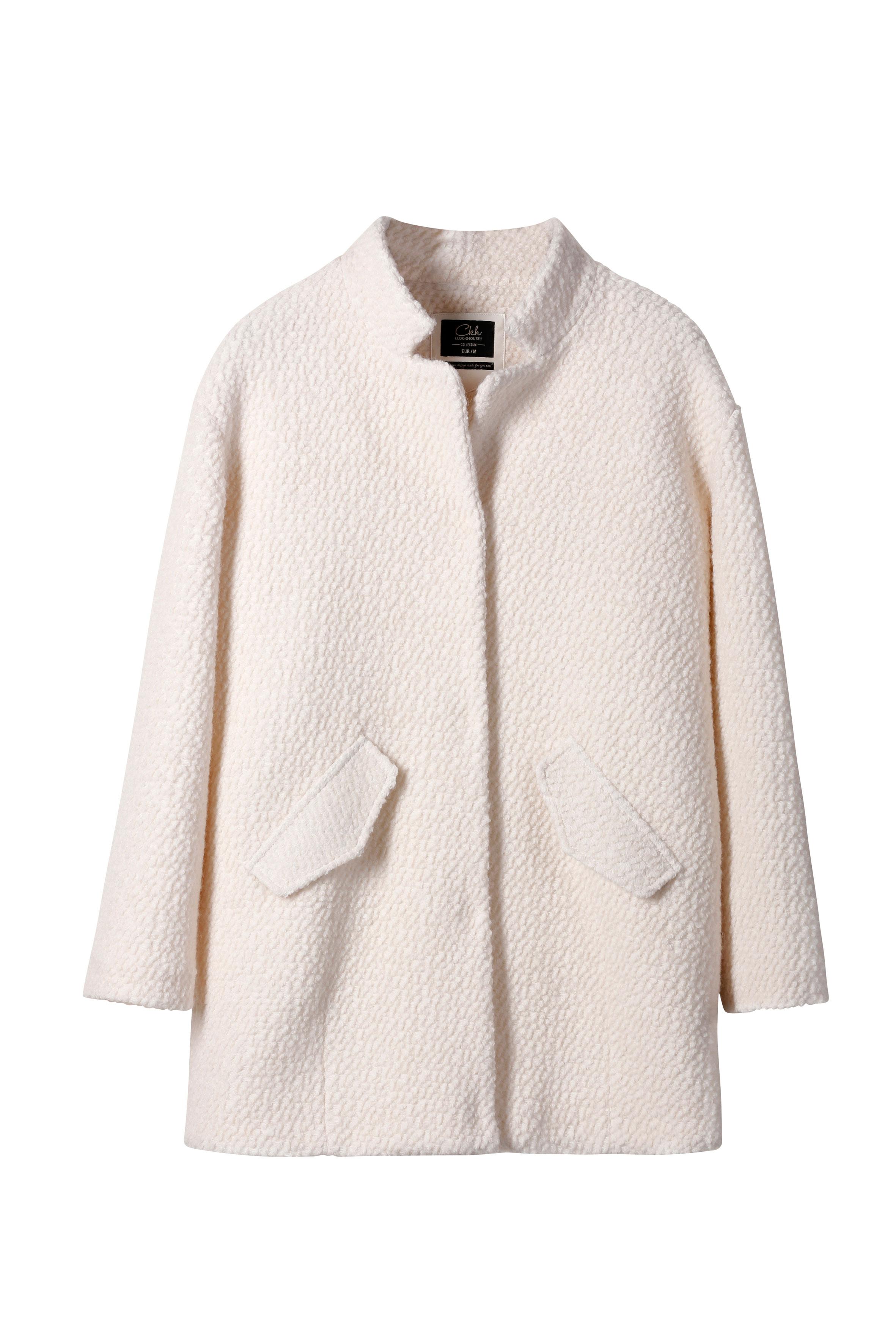 Manteau bouclé en laine - C&A - 49 €