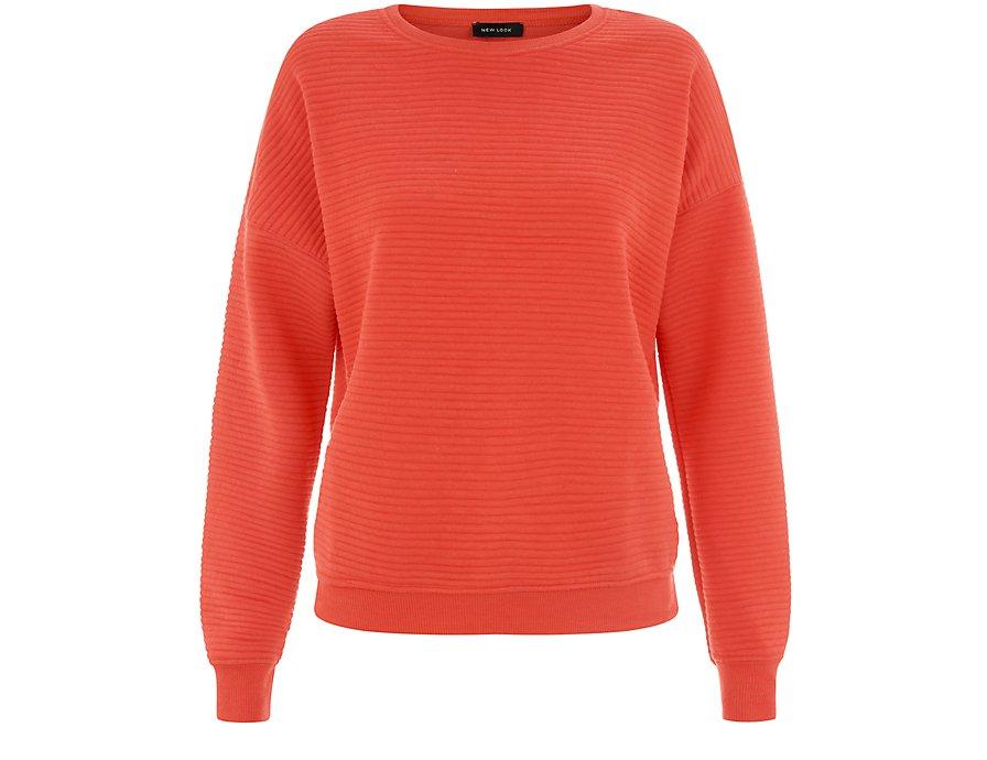 Knaloranje geribde trui met quilted patroon - New Look - € 17,99