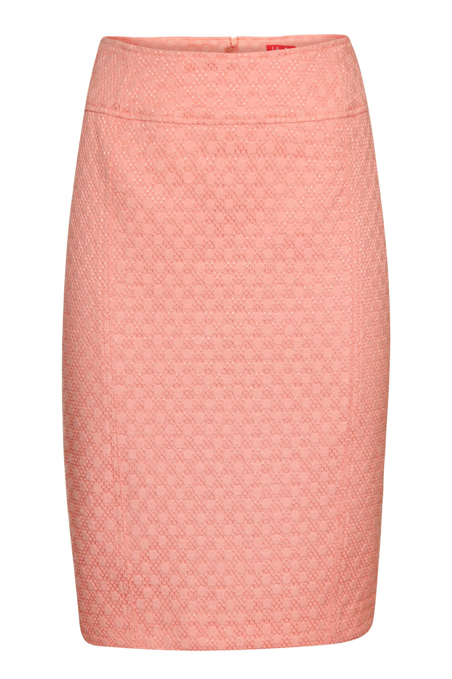 Elegante, zalmroze kokerrok - E5 Mode (Libelle collectie) - € 20,00