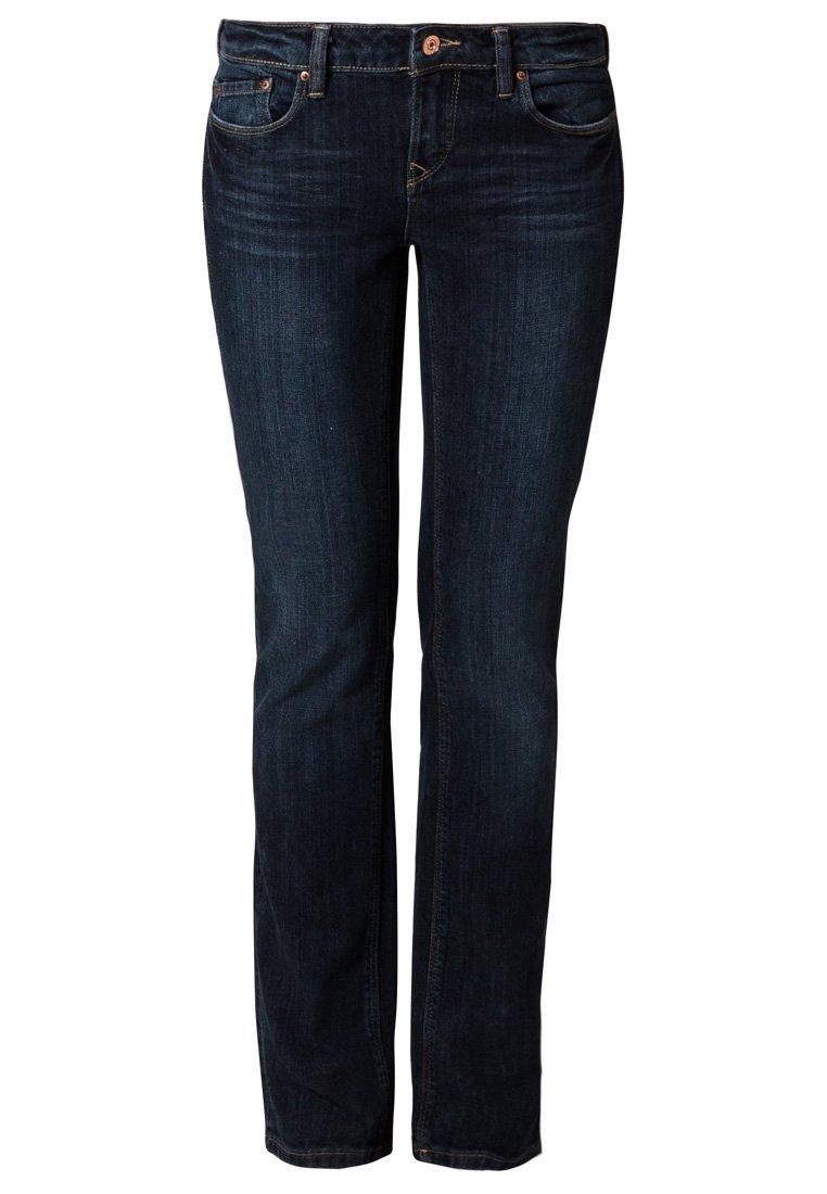 Straight leg dark stone jeans