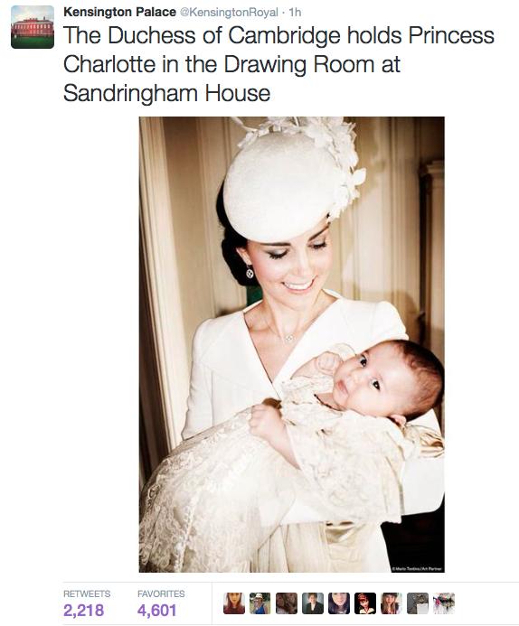 Kate Middleton en prinses Charlotte