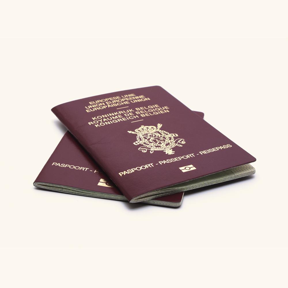 Two Belgian passports