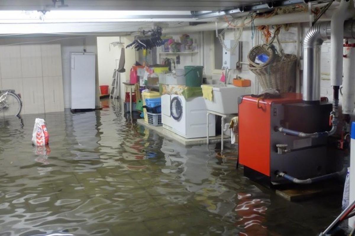 Tientallen Kelders Onder Water Na Zondvloed Boven Westkust En