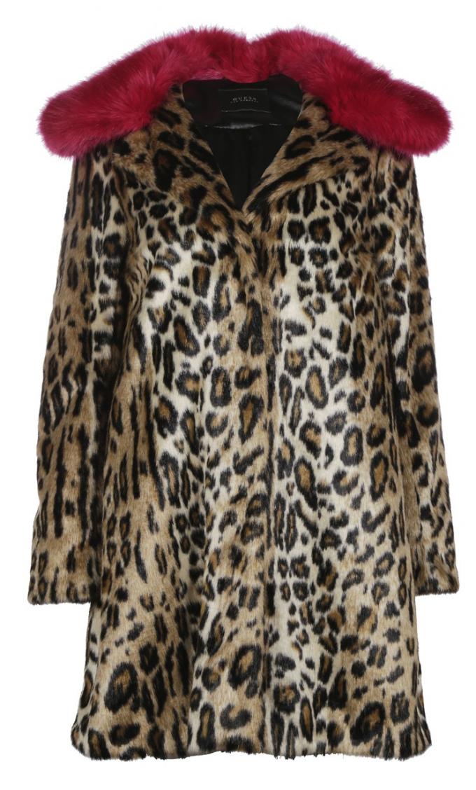 Leopard red coat