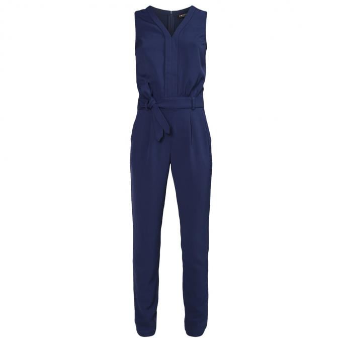 Navy jumpsuit met strik