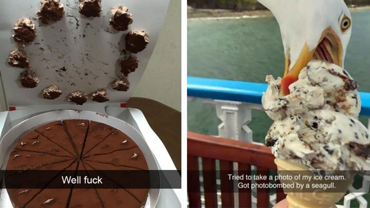 Deze hilarische snapchat-fails bewijzen dat je dag nog erger kan Deze hilarische snapchat-fails bewijzen dat je dag nog erger kan