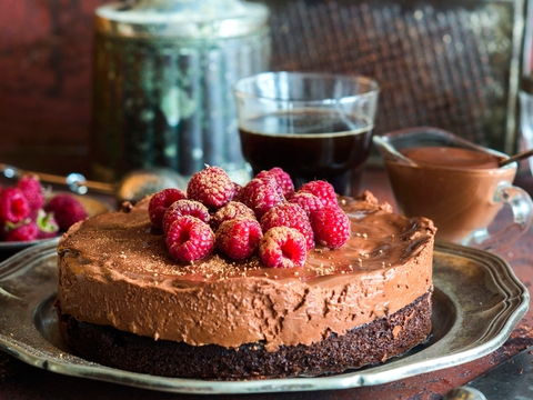 Tarte A La Mousse Au Chocolat Et Aux Framboises Cuisine Et Recettes Recette Femmes D Aujourd Hui Delices