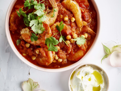 Ragoût de pois chiches à la tomate et aux scampis - Cuisine et Recettes ...