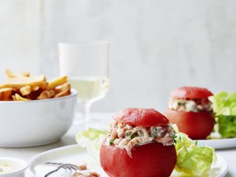 Tomaat-garnaal Met Verse Frietjes En Kropsla - Libelle Lekker