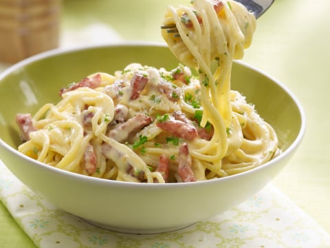 Spaghetti carbonara - Libelle Lekker