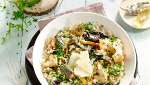 Risotto met bospaddenstoelen