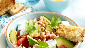 Avocadosalade met garnalen