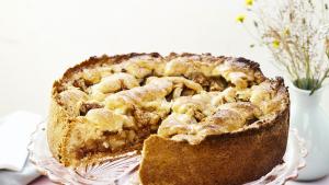 Hollandse appeltaart met rozijnen