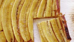 Bananentaart met bladerdeeg