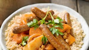 Tajine van wintergroenten met merguez