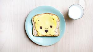 Belegde boterham voor kinderen: Winnie the pooh