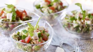 Pittige tabouleh met granaatappel en kruiden