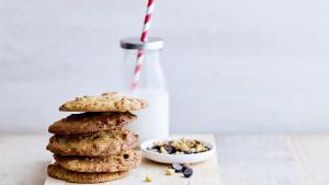 Chocolate chip cookies met havermout