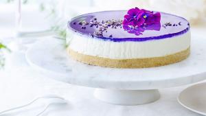 No bake cheesecake met honing en lavendel