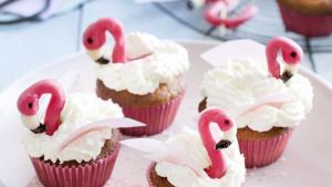 Flamingo-cupcakes