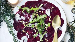 Carpaccio van rode biet