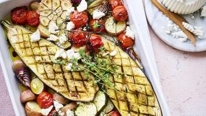 Geroosterde groenten met ricotta