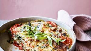 Lasagne met spinaziedragonsaus